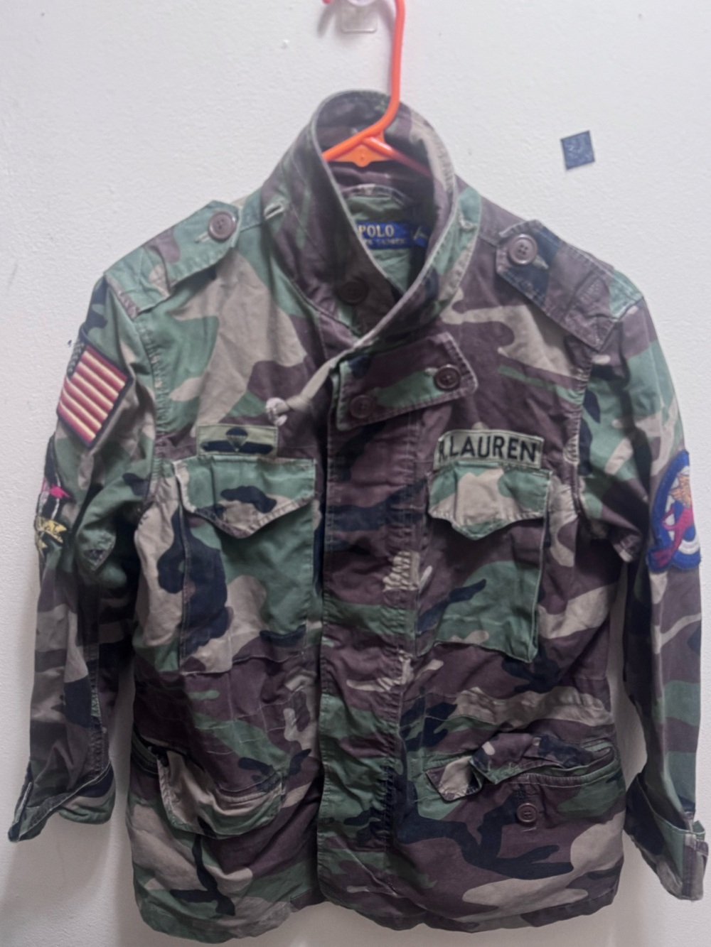 Unisex Polo Ralph Lauren M-65 Camo Military Field Jacket